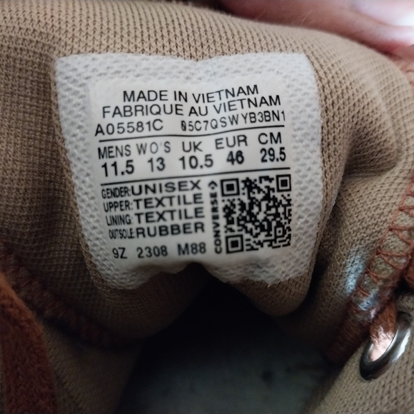 Converse All Star Men's Burnt Orange High-Top Sneakers - Picture 6 of 6